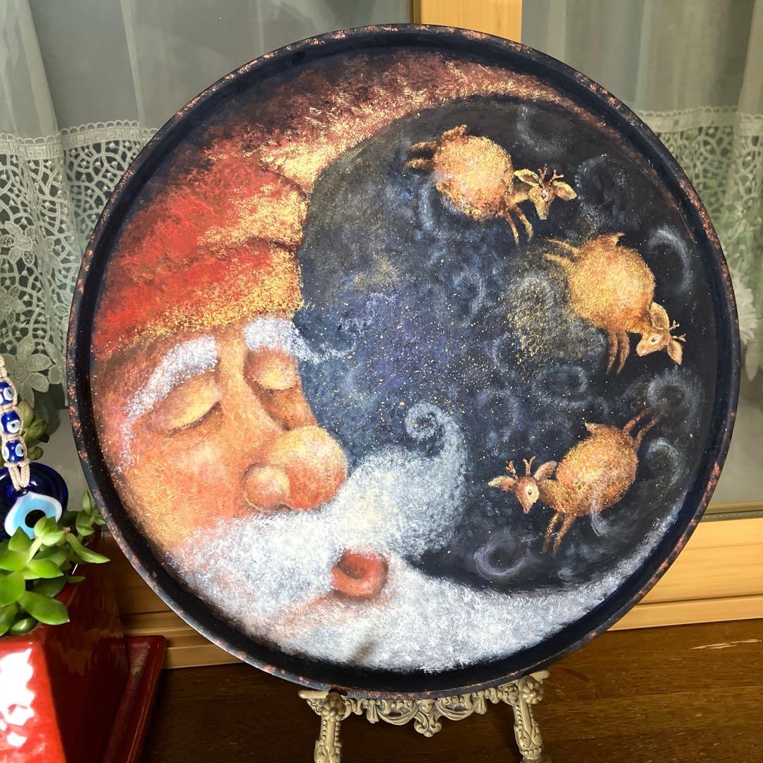 トールペイント作品♡ボビータカシマ♡Snoozing Santa Moon...