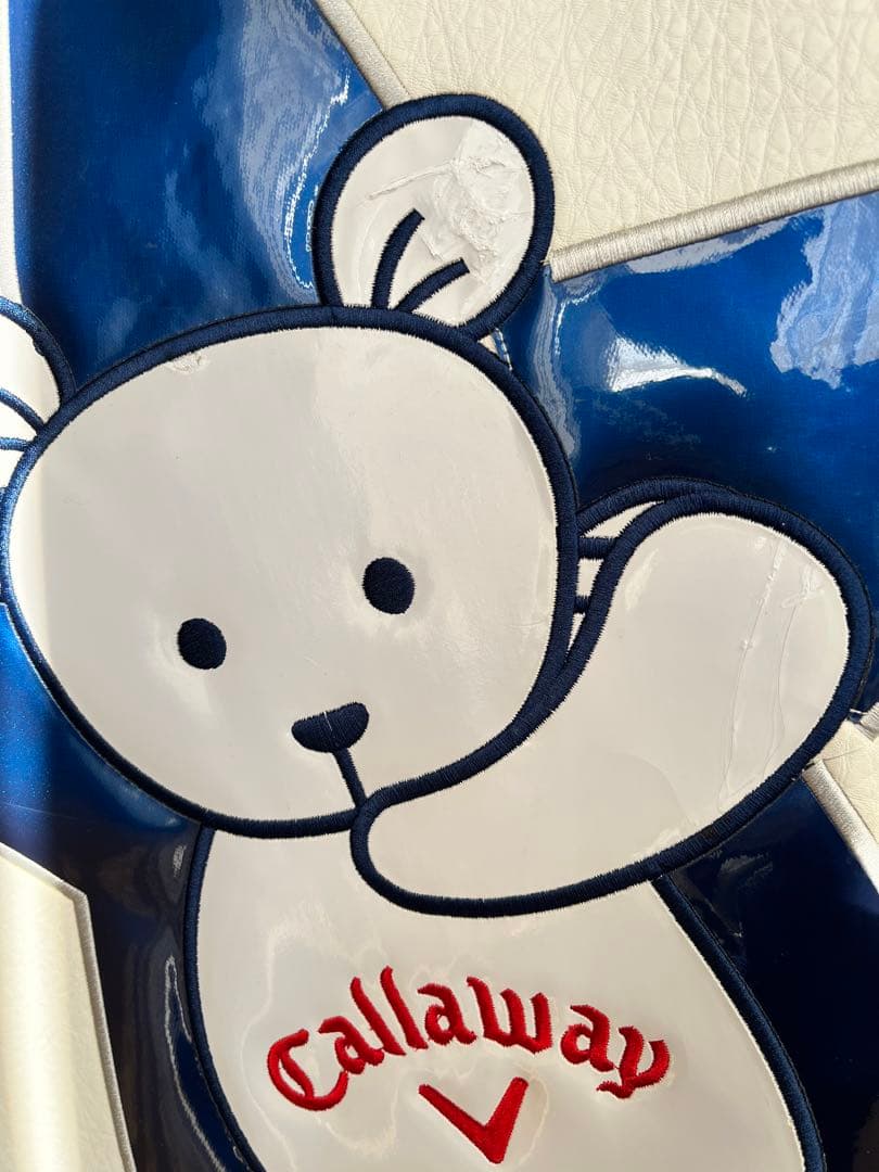 希少　良品キャロウェイ ベア カート型キャディバッグ 星柄 限定モデル レザー調