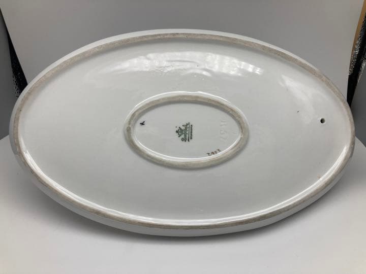 ローゼンタール　オーバルプレート 鷺 フュギリン 金彩 ババリア　アンティーク