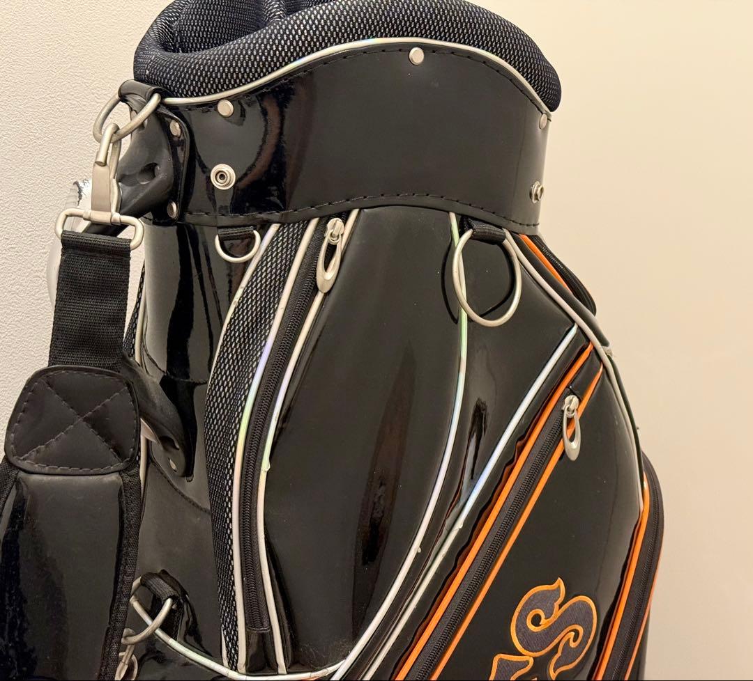 【希少・入手困難】 レザックス ジャイアンツ ゴルフ キャディバッグ エナメル