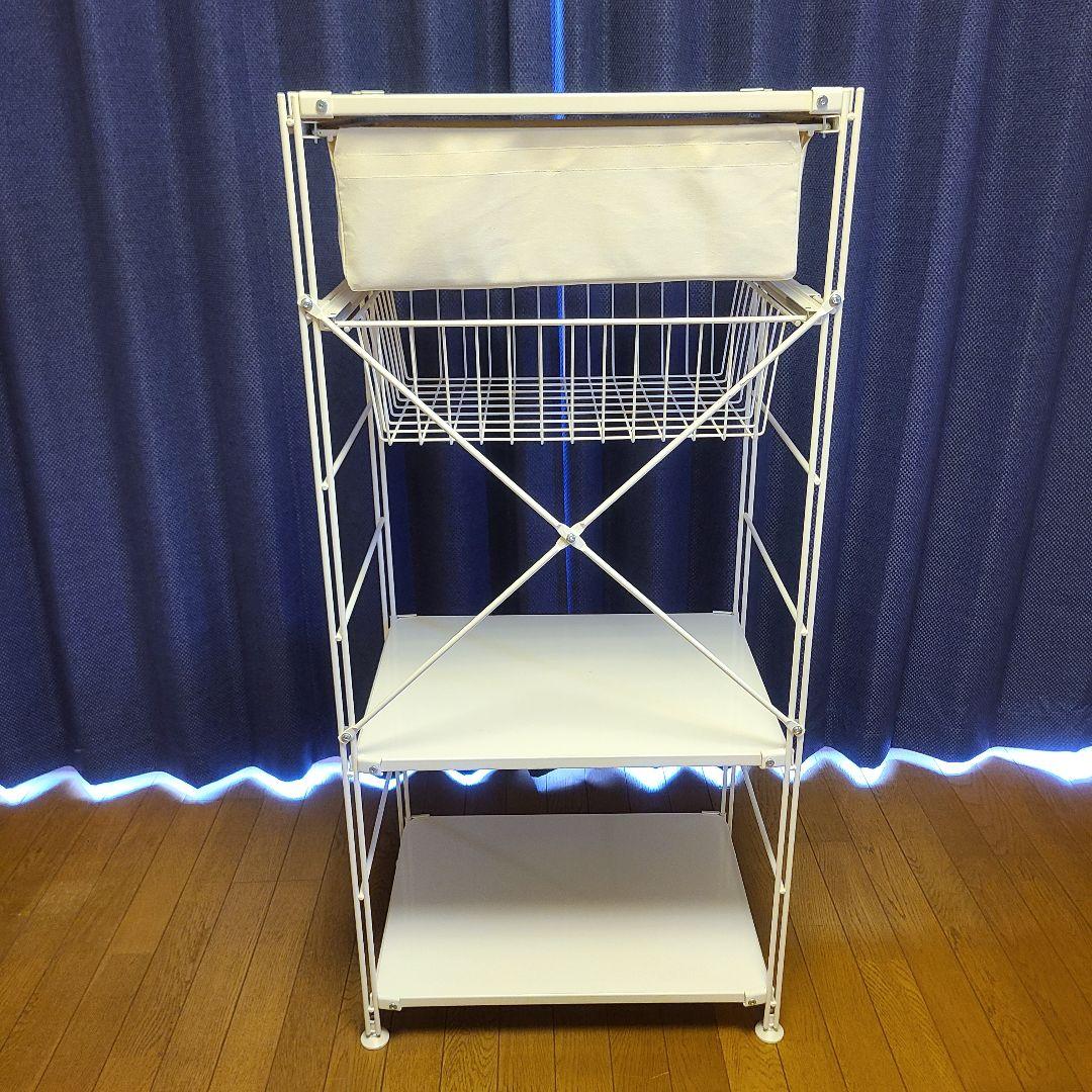 無印良品 スチールユニットシェルフ・スチール棚セット　中　　ライトグレー