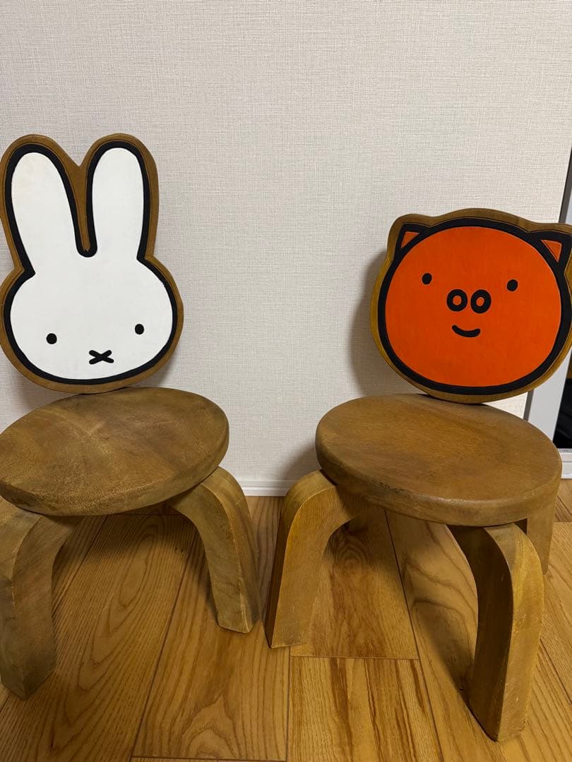 ミッフィー グランティ スタディオクリップ スツール キッズチェア 木製