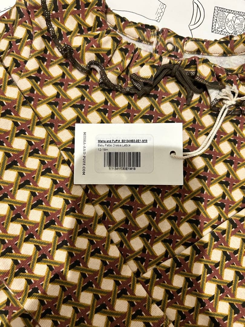 misha＆puff Baby Pattie Onesie 12-18m