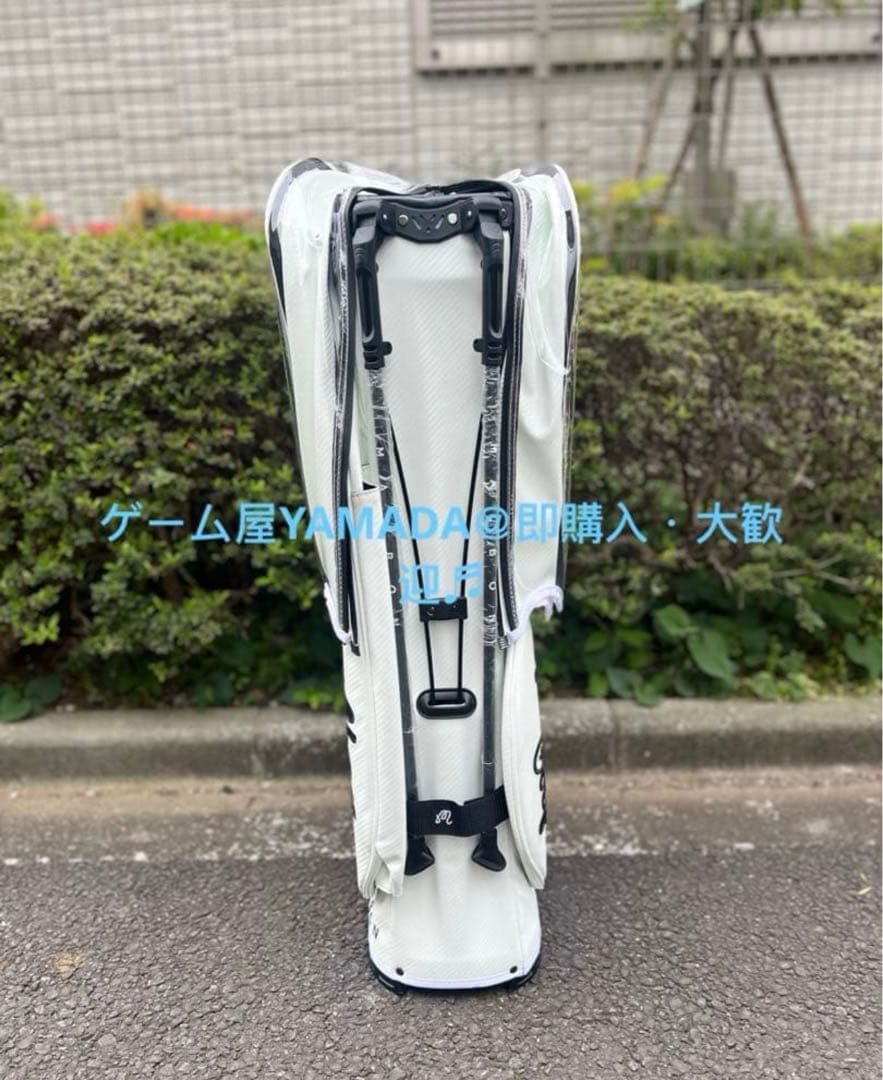 Malbon マルボンゴルフ キャディバッグ 男女兼用 スタンド式 ホワイト
