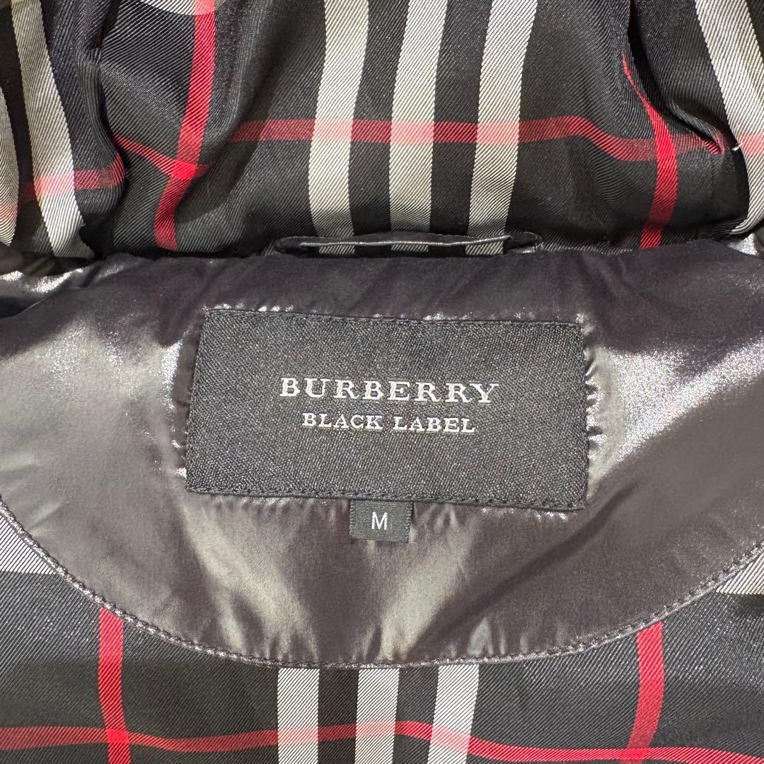 【極美品】BURBERRY BLACK LABEL ダウンベスト チェック M