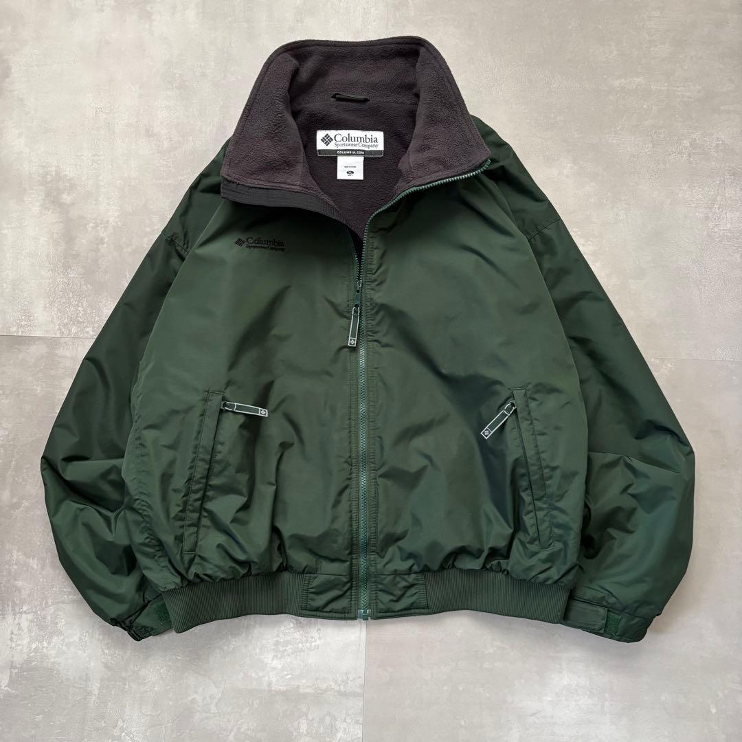 00s コロンビア Colombia ナイロンジャケット　シェルドシンチラ型　緑