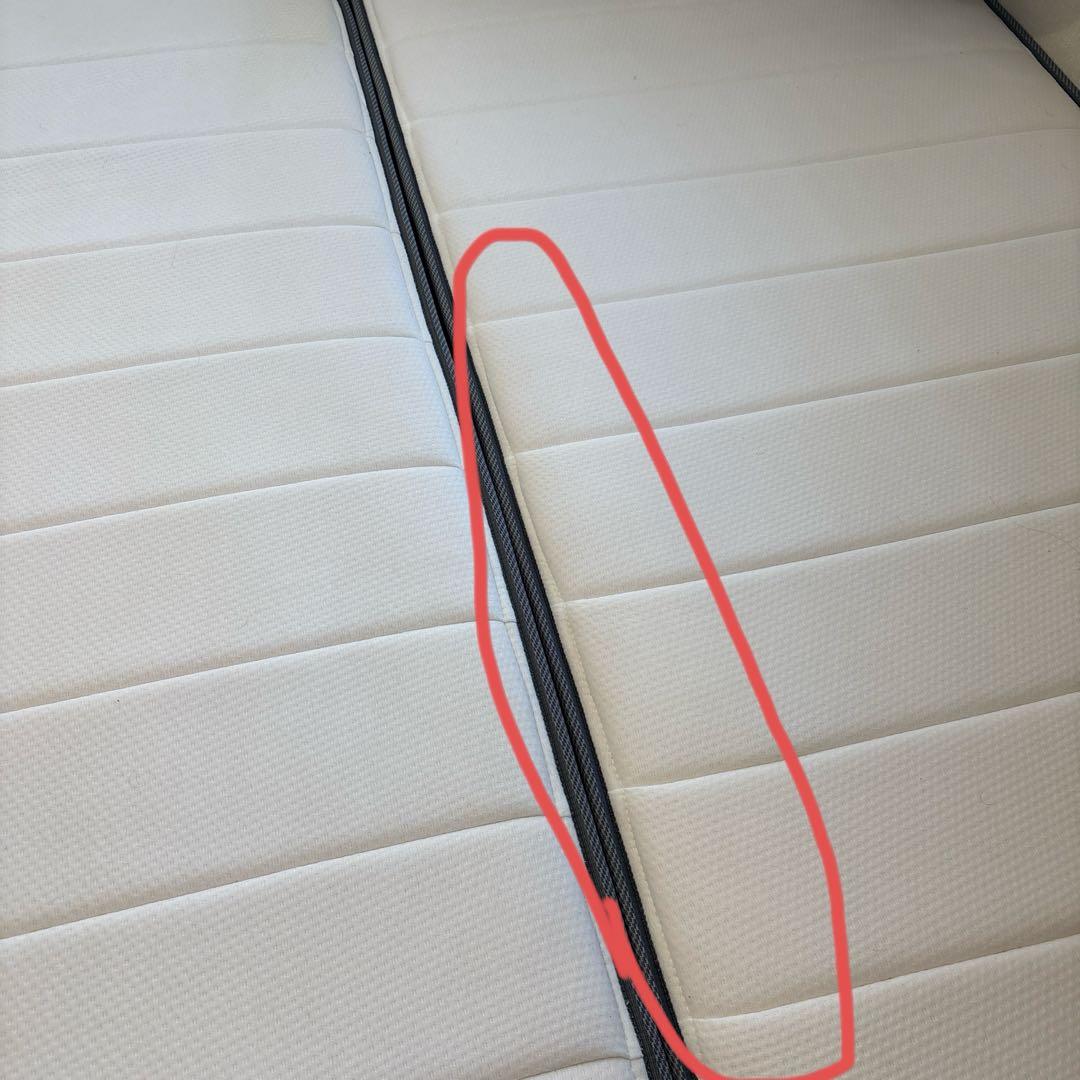 N-sleep クイーンベッドフレーム 2枚マットレス付き