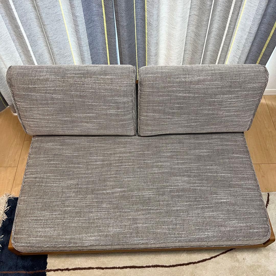 【ほぼ新品】unico ウニコ アルベロ 2人掛けソファ＋オットマン