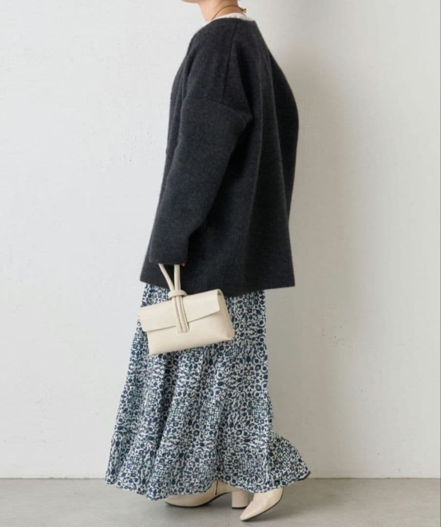 Beardaley　ニットコート　チャコールグレー　タグつき