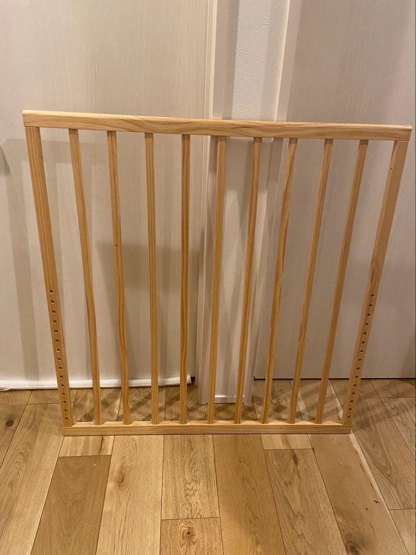 そいねーる＋ロング マットレス付き ナチュラル　ベビーベッド キャスター付き