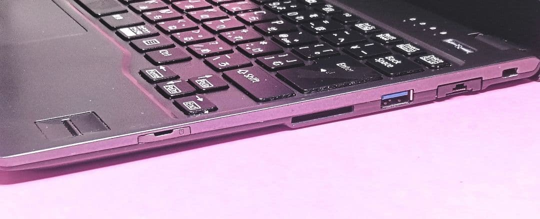 超軽量薄い❣️オフィス✨SSD128✨i5✨カメラ付黒ノートパソコン✨初期設定済