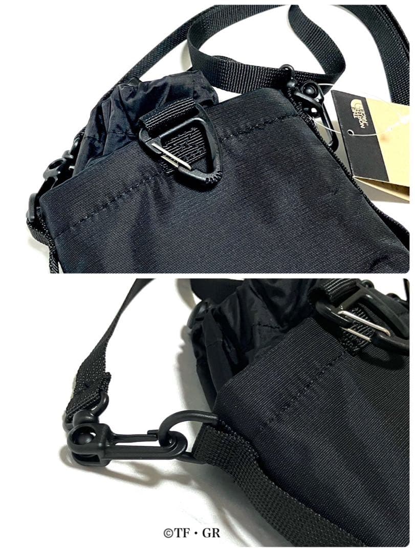 3点セット ノースフェイス マルチボトルバッグ ポーチ ブラック色 アウトドア