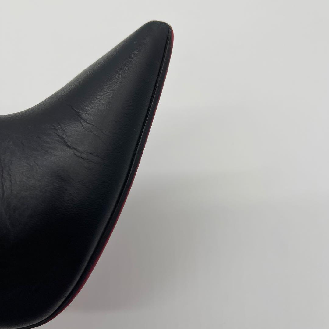 ウ*ン様 クリスチャンルブタン ショートブーツ 34.5 ブラック