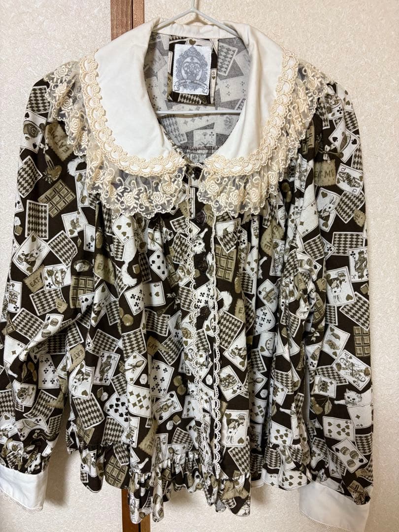 マキシマム　MAXICIMAM トランプ模様 長袖ブラウス サイズ3