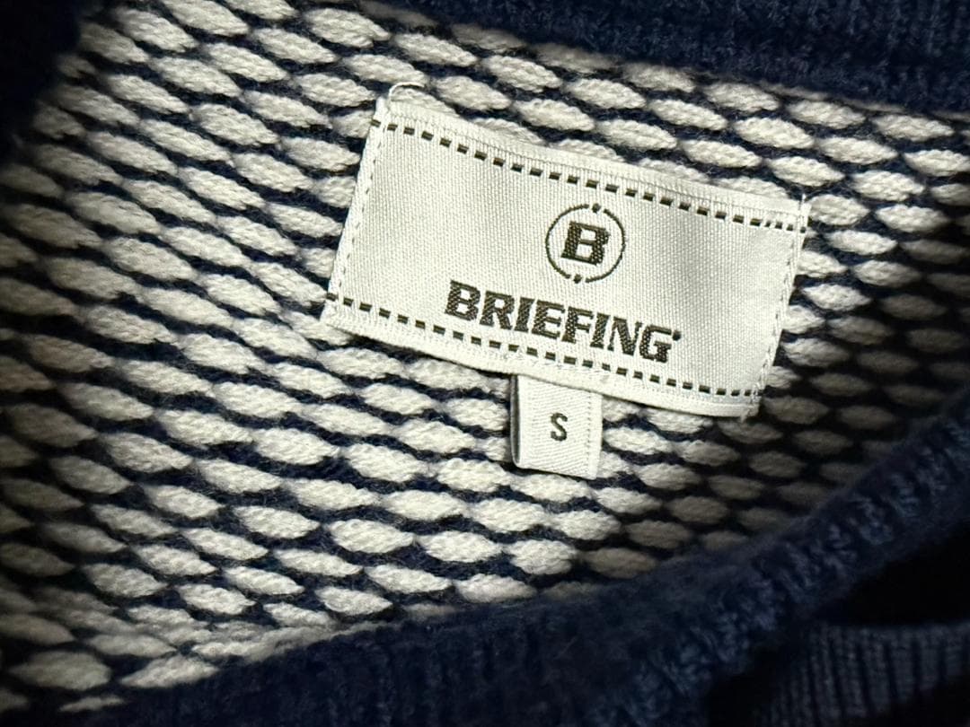 美品 BRIEFING GOLF クルーネックニット