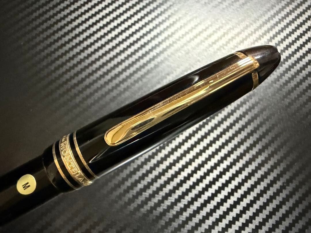 未使用に近い モンブラン 146 14K 全金 M 中字 万年筆
