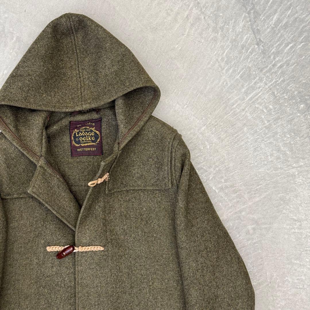 ラダゲアンドウルク ウール ダッフルコート カーキ ダッフル