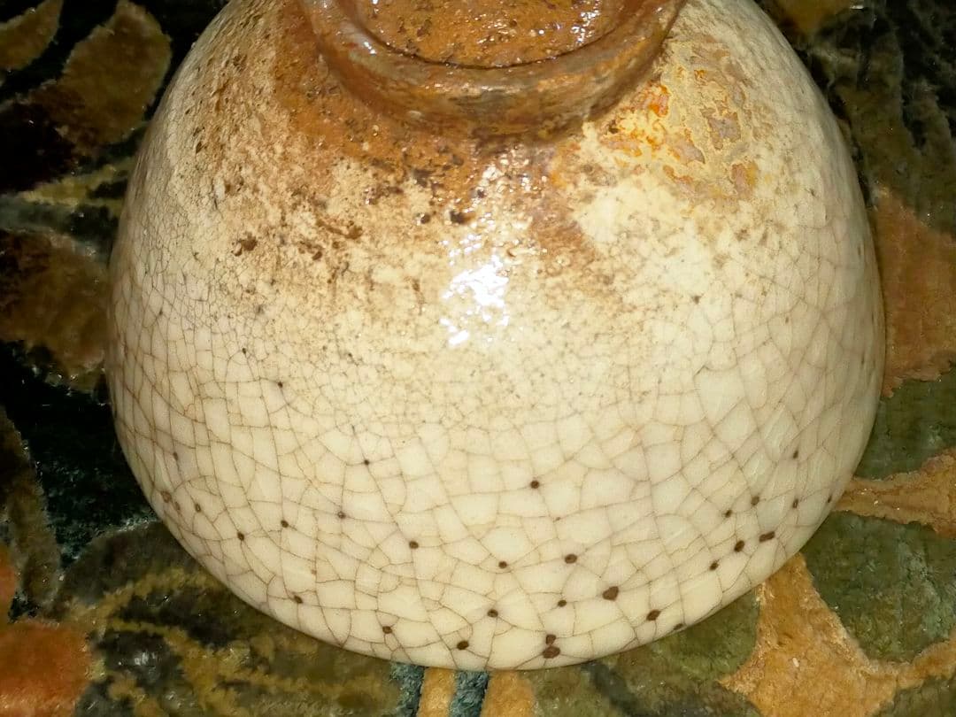 ♥古萩♥　茶碗　無銘　桐箱付き　萩焼　茶道具　骨董　古玩