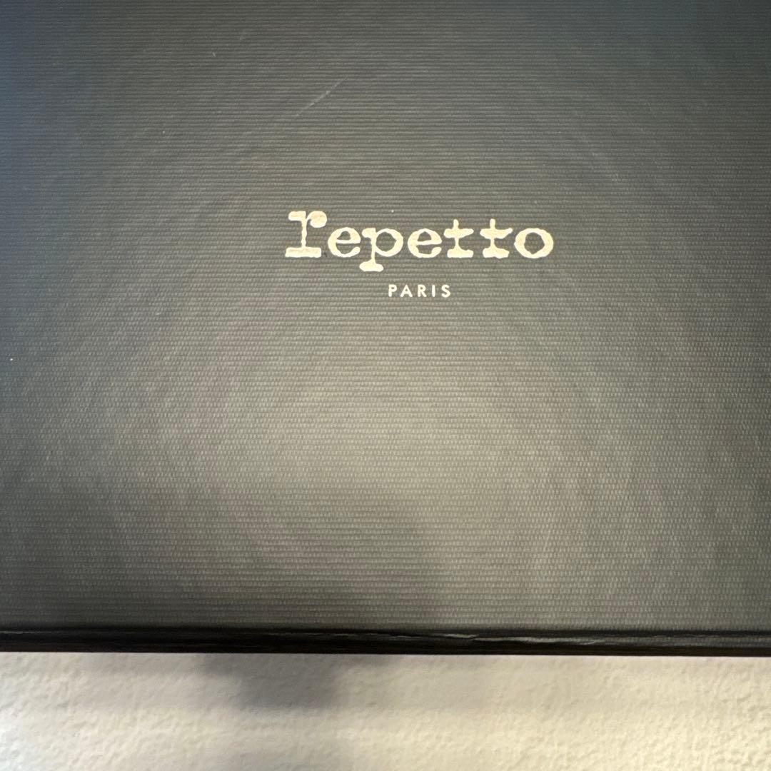 お値下げRepetto ブラックスエードビジューバレエシューズ38新品未使用