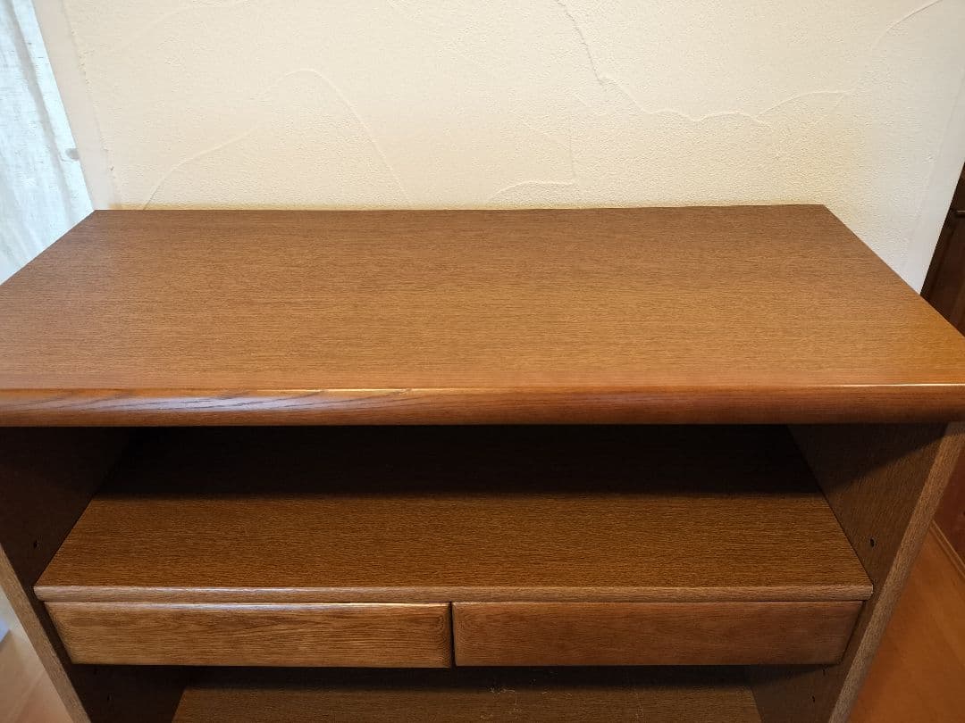 浜本工芸　本棚　木製シェルフ 引き出し付き　日本製