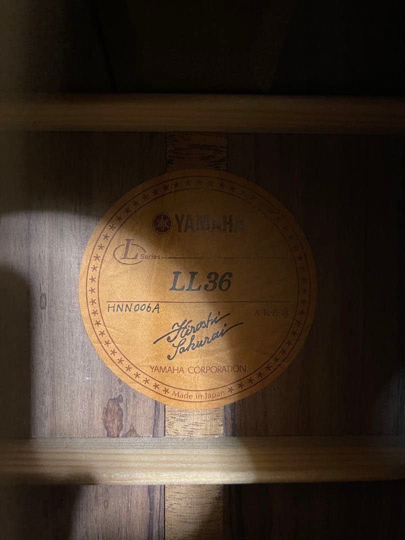 [kaz Gee ]Yamaha LL36 ARE オール単板