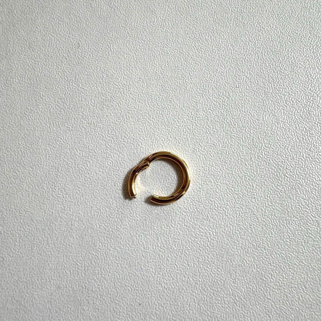 ピコレット フープピアス K18 16G イエローゴールド 6.5mm 片耳用