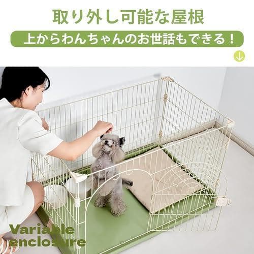 Rshtong 犬 ケージ 犬用サークル ペットケージ 犬 ゲージ 屋_corg