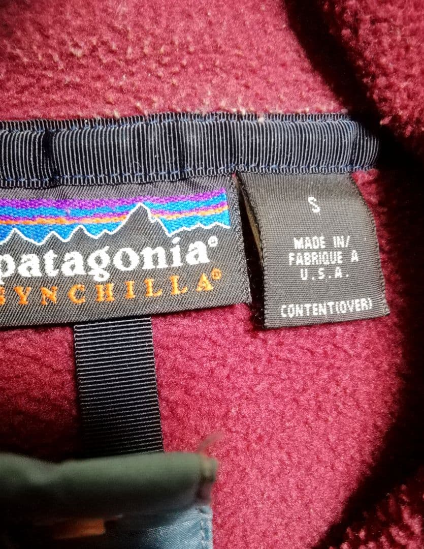 Patagonia シンチラスナップＴ バーガンディ　サイズＳ