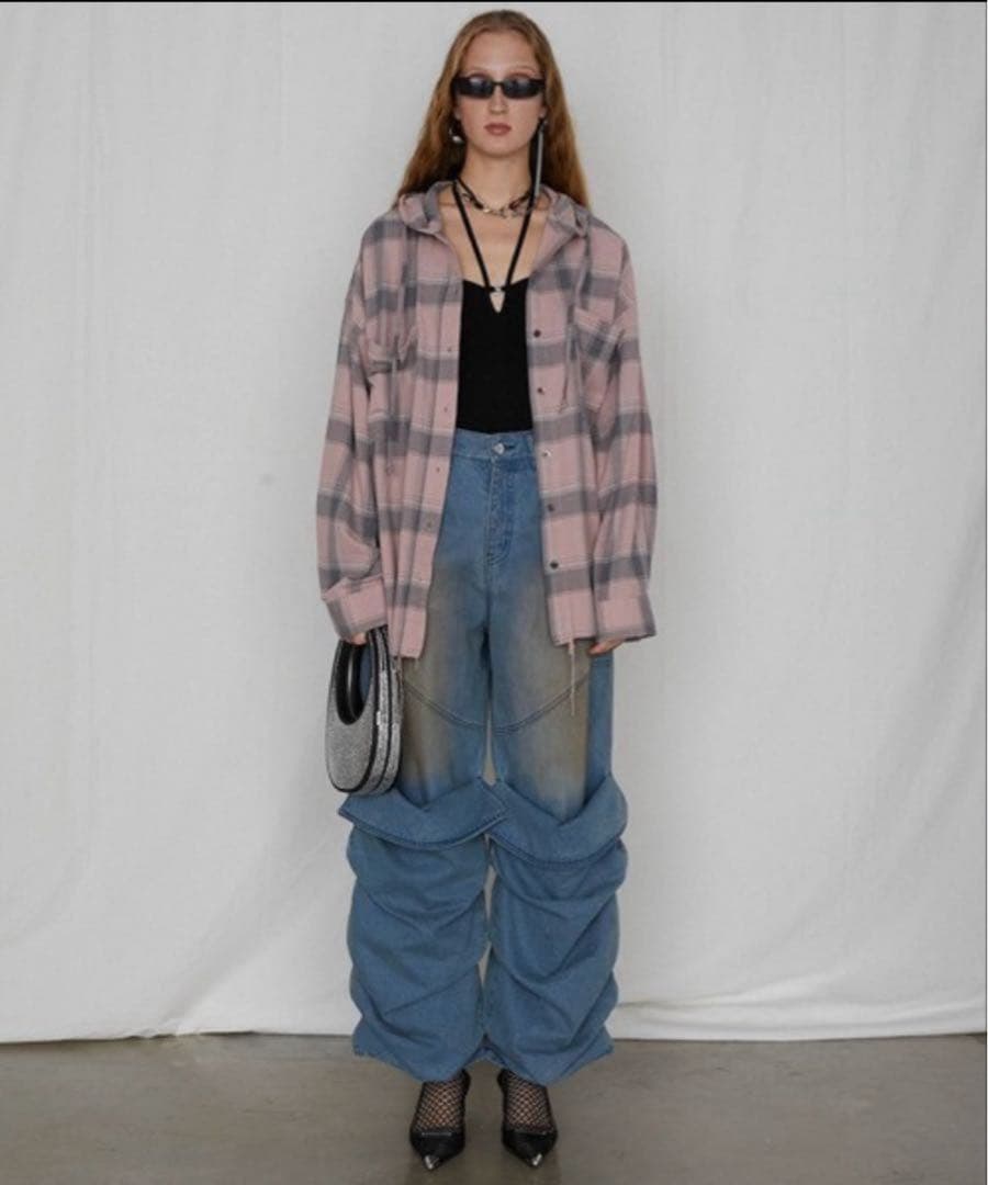 PRANK PROJECT Hooded Check Shirt 新品タグ付き