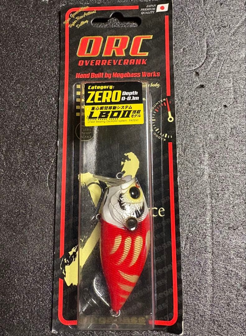 【箱の状態悪】メガバスORC /グリフォンゼロ　（SP-C）AKADARUMA