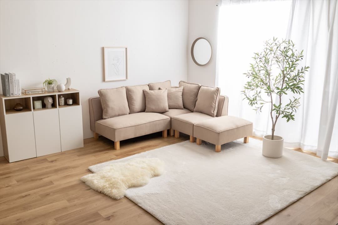 【送料無料】Cindy 1人掛けソファ 天然木 Sバネ