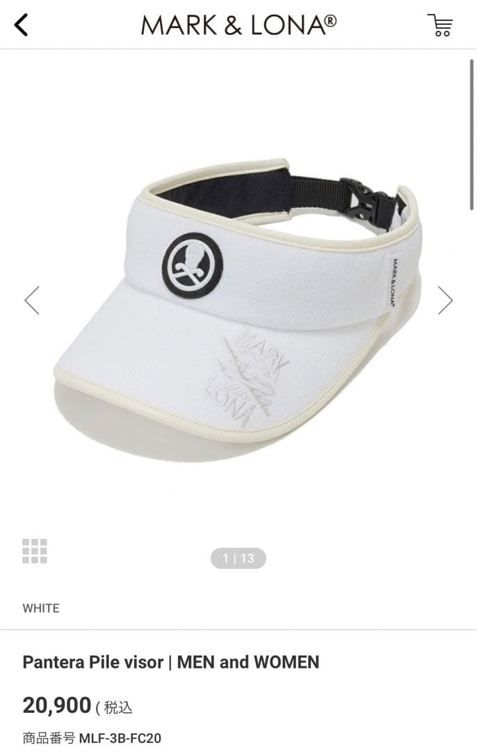 MARK&LONA 新作バイザー