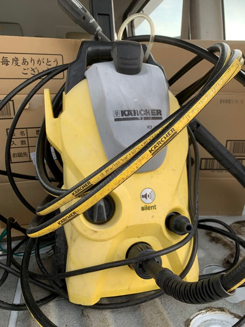ジャンク品現状　ケルヒャー 高圧洗浄機 K3 サイレント　60HZ 動作品