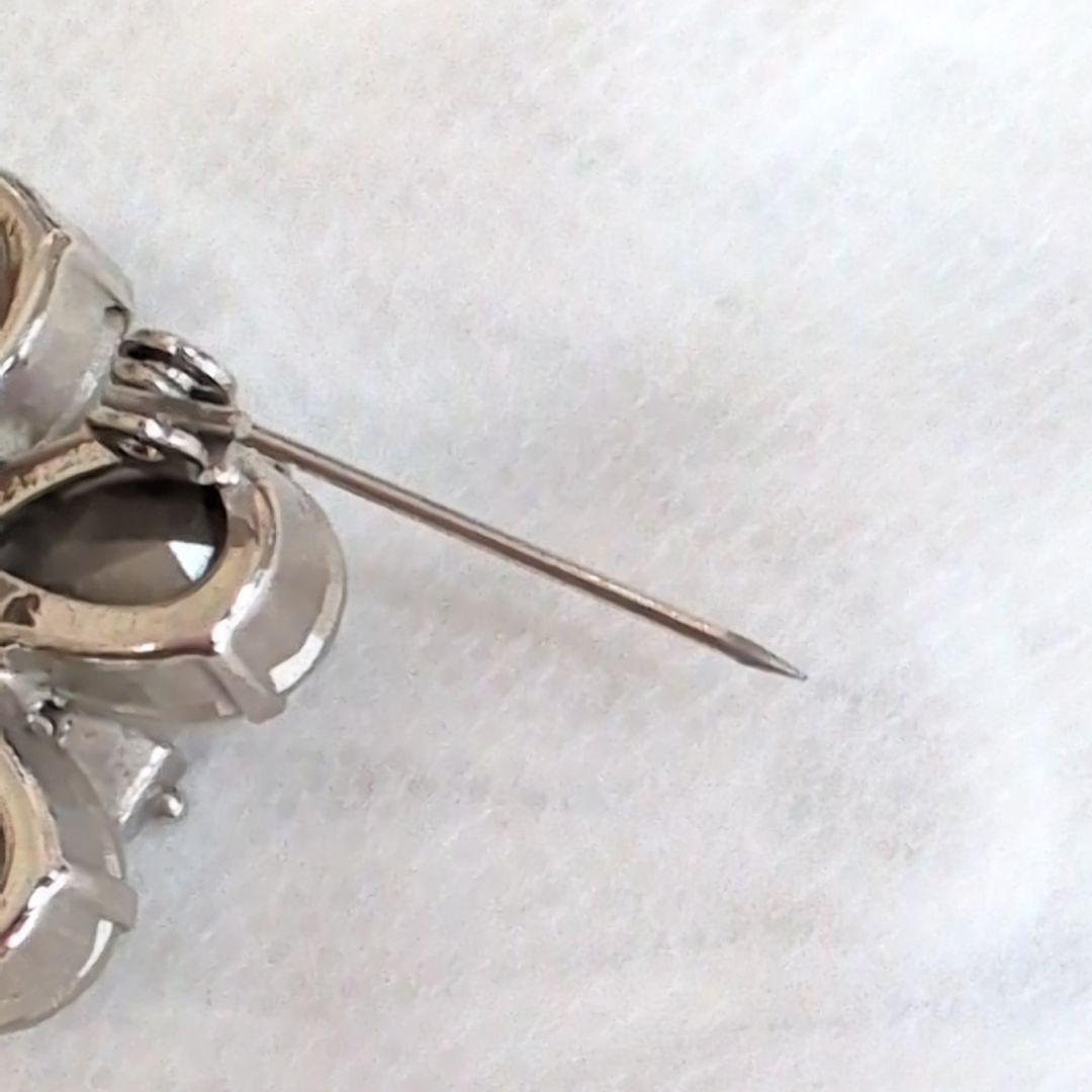 未使用級✨ルネ フラワークリスタルブローチ 桜 スワロフスキー お花モチーフ