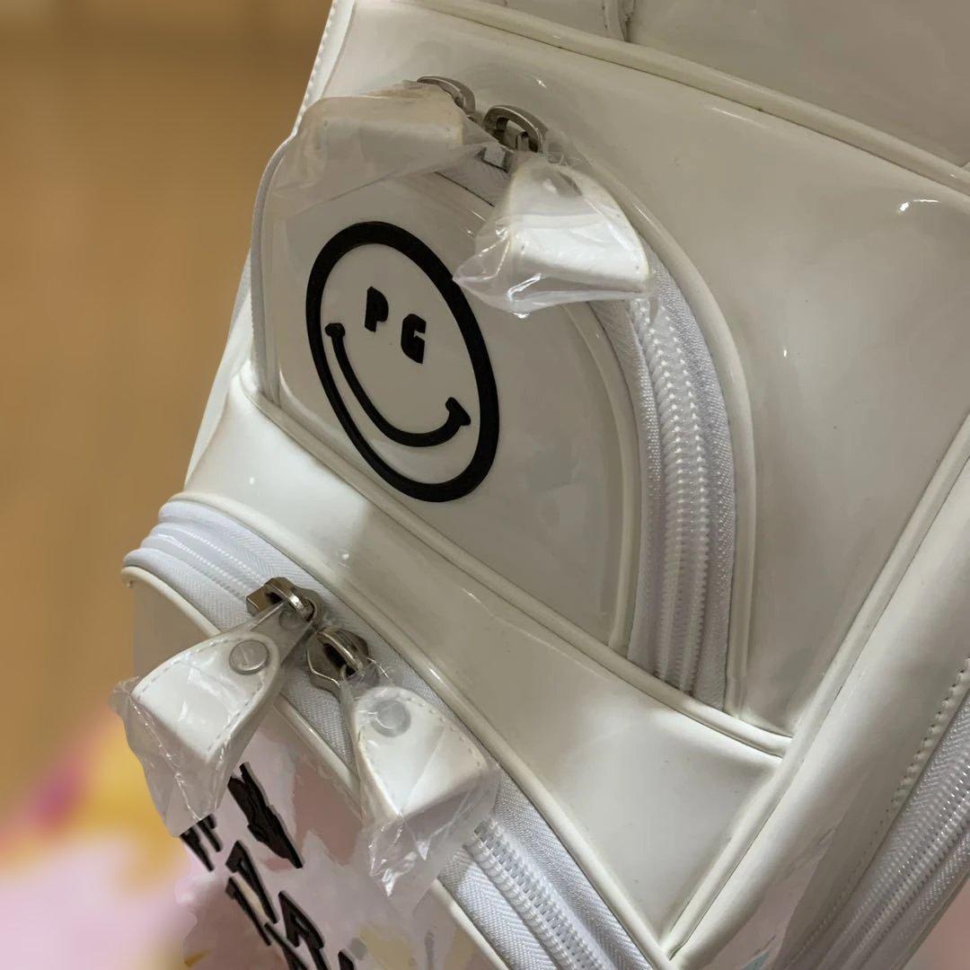 新品　PEARLY GATES パターンオーダー品 　キャディーパッグ　白