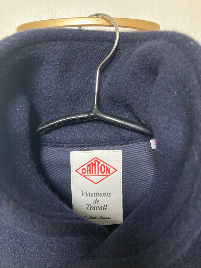 DANTON ウールモッサジャケット 38 ネイビー