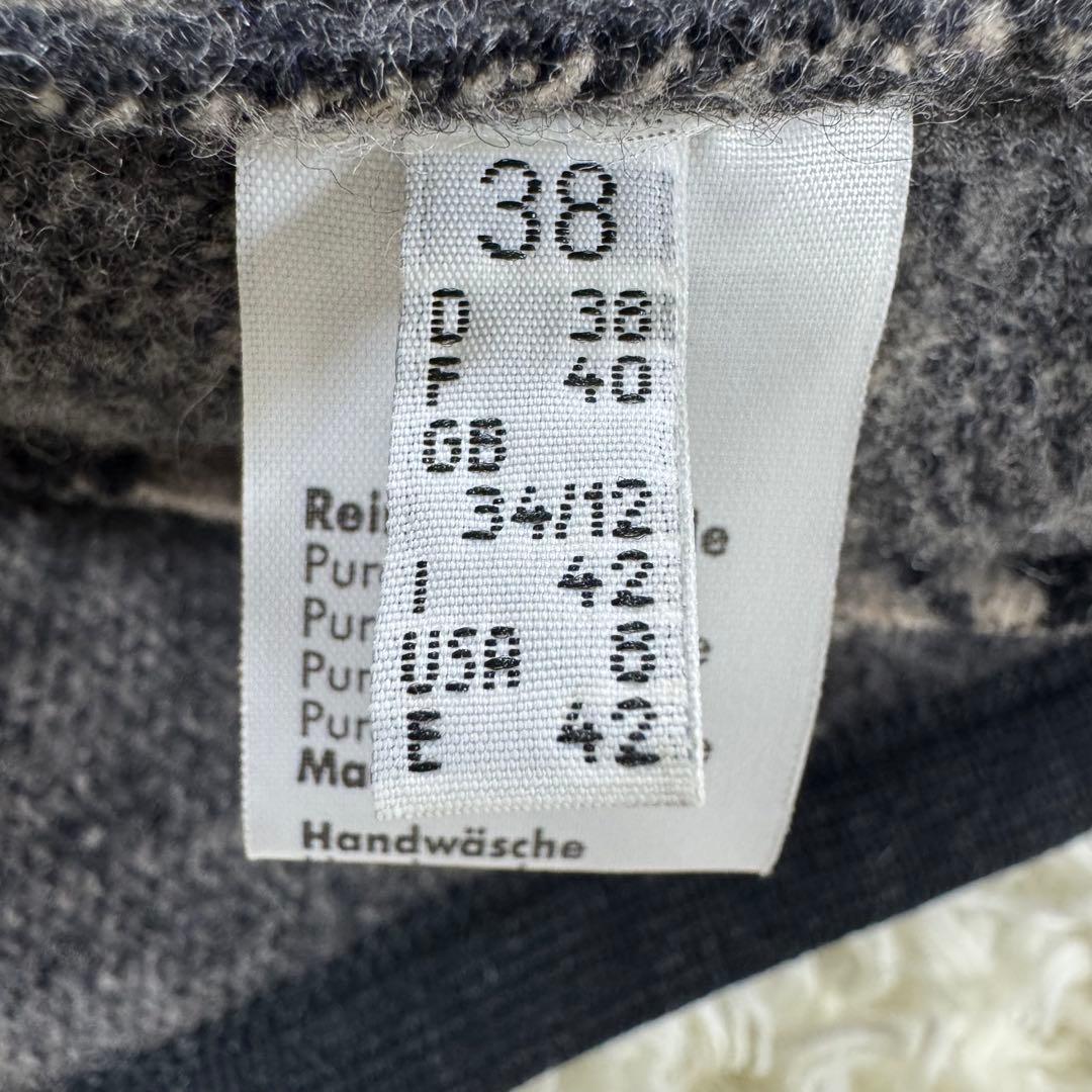 GIESSWEIN ギースヴァイン フード付ウールコート 総柄 トグルボタン