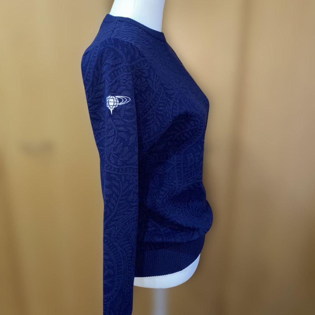 【超美品】BEAMS GOLF 防風コーティングネイビー セーター