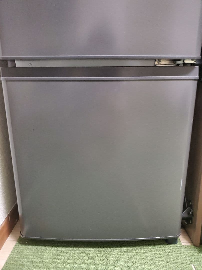 グレー 2ドア冷蔵庫 右開き