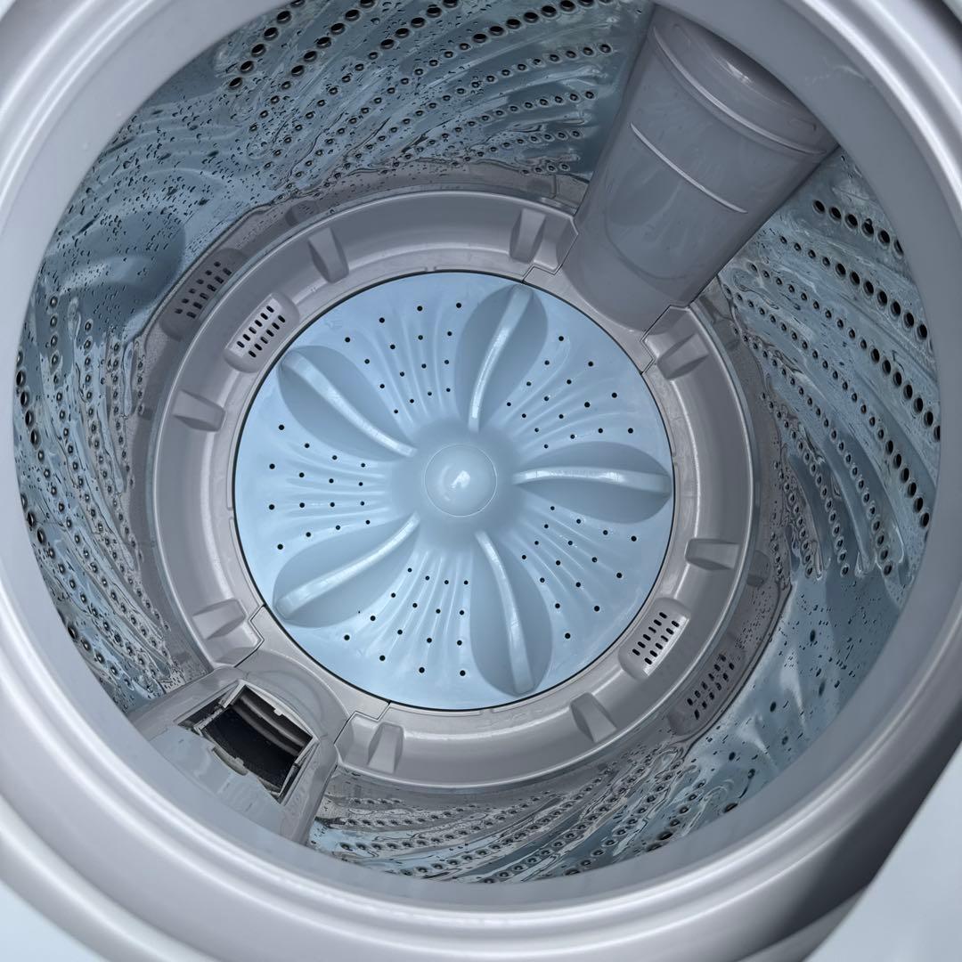 Hisense 2022年製 洗濯機 8.0kg スタイリッシュ ガラストップ