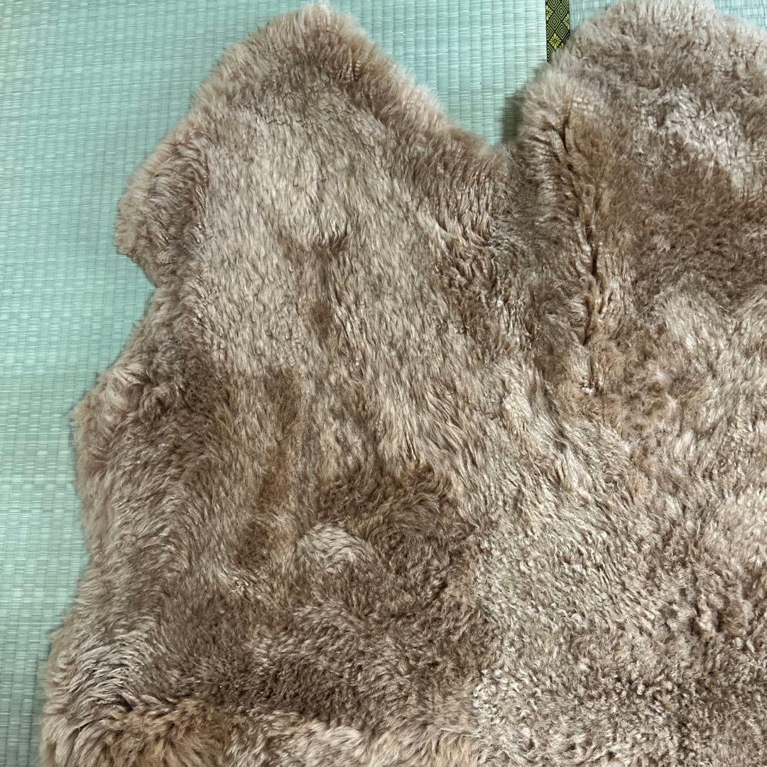 【好塩基球】ムートンラグ　ブラウン　6匹分　135×165