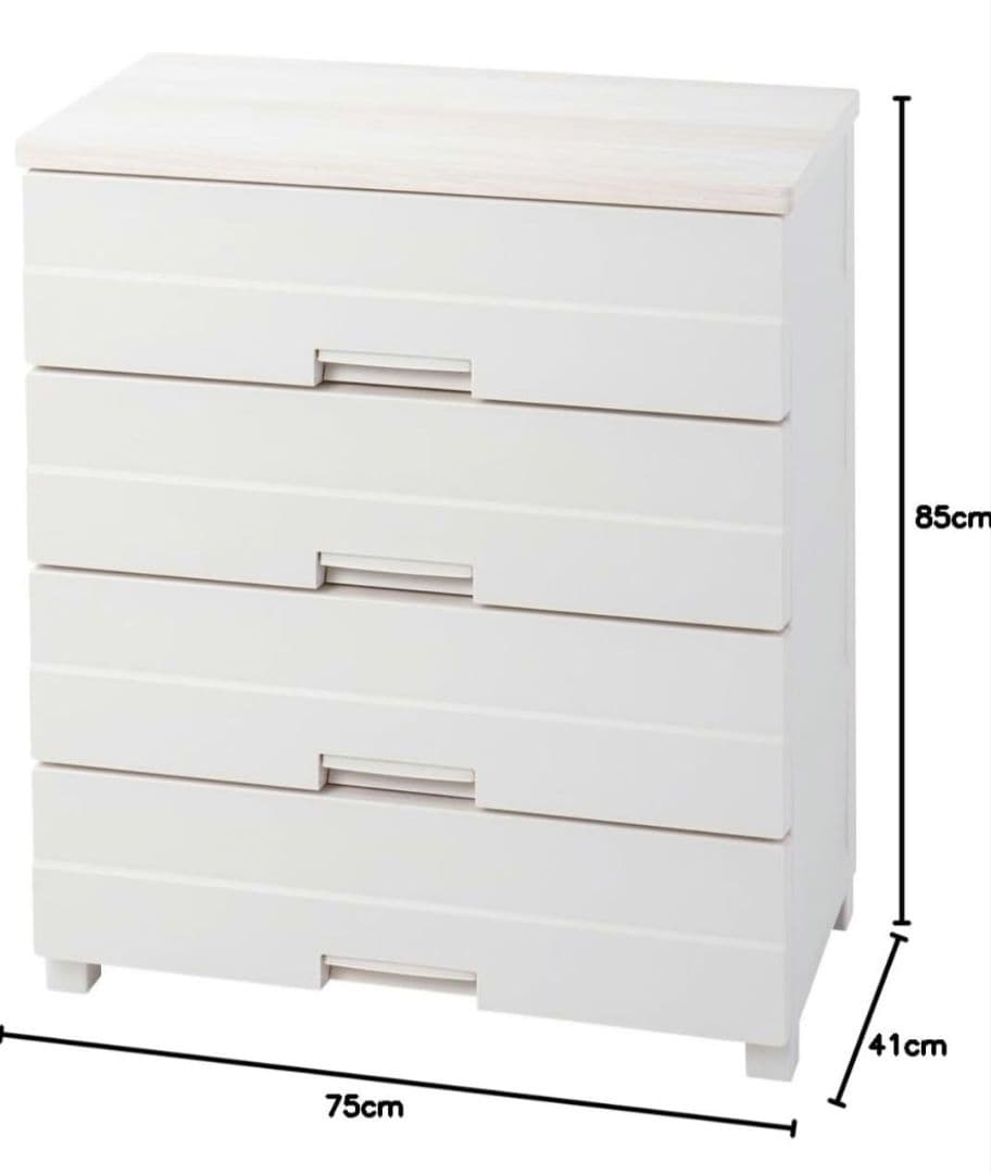 Tenma フィッツプラスイージー 4段 チェスト FE7504 カプチーノ