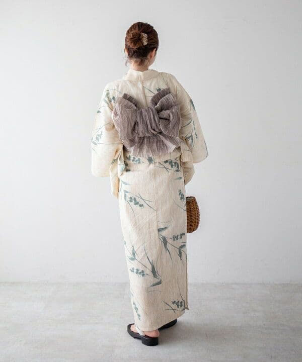 ゆかた館グレース 浴衣、帯、下駄、腰紐2本セット