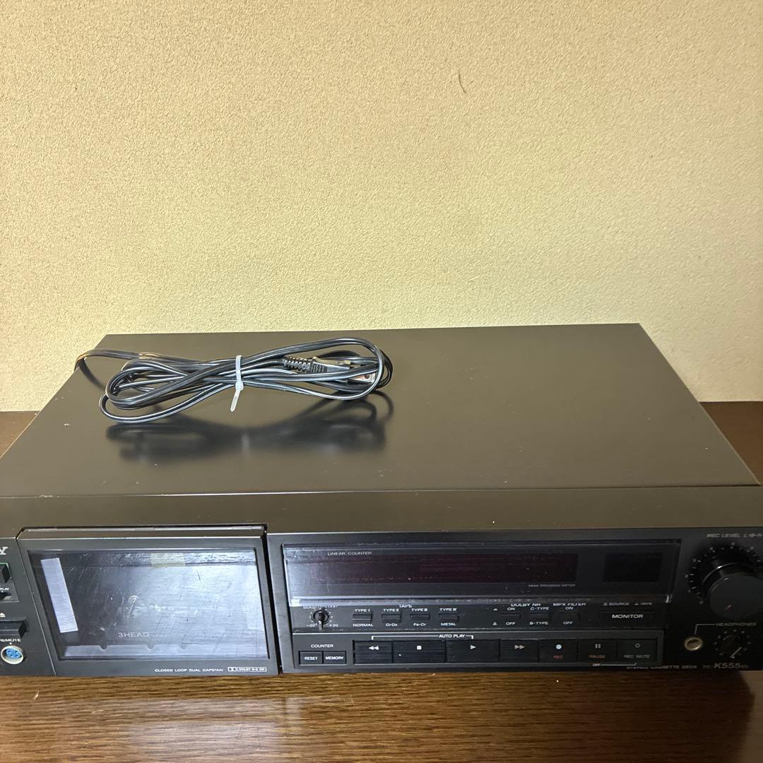 SONY カセットデッキTC-K555ES　通電確認済（ジャンク品）