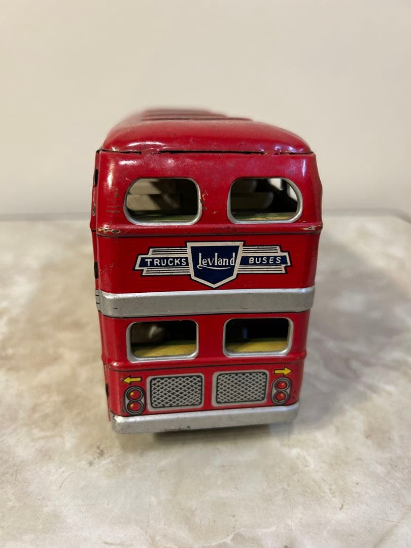 【ブリキ】ダブルデッカーバス Mobilgas Shell Levland