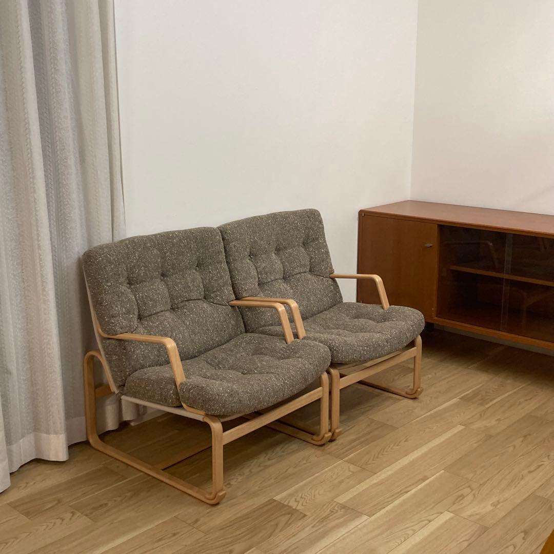 ブルーノマットソン　1人掛けソファ　肘付き　ハイタイプ1脚