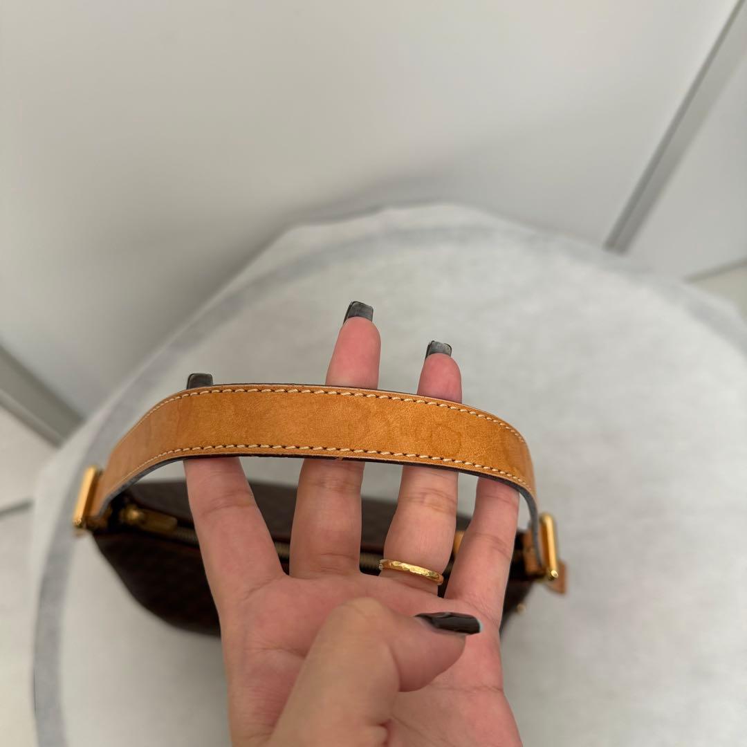 CELINE セリーヌ　マカダム柄　ホーボー　ワンショルダーバッグ