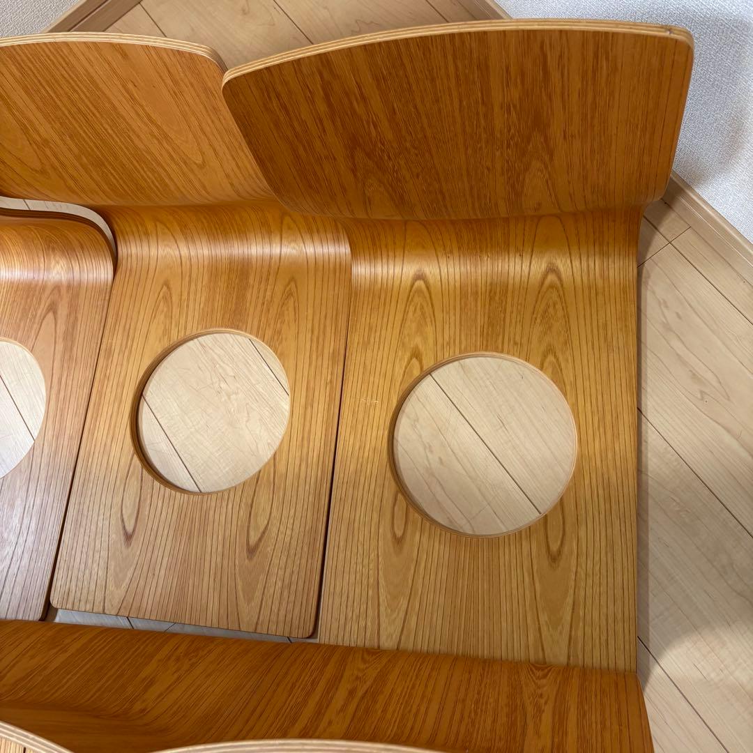 美品 天童木工 木製 曲木 座椅子 6脚セット TENDO