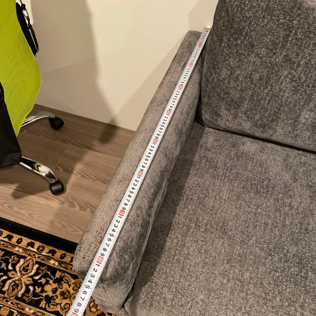 緊急値下げ！！モダンデコ　グレー ファブリックソファ