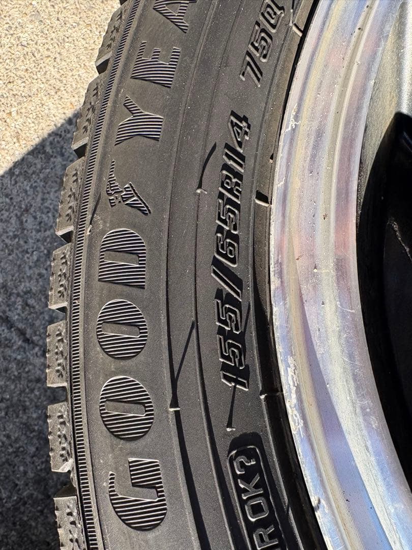 ramrod2　ＧＹ　スタッドレスアルミセット　155/65R14 ２本①